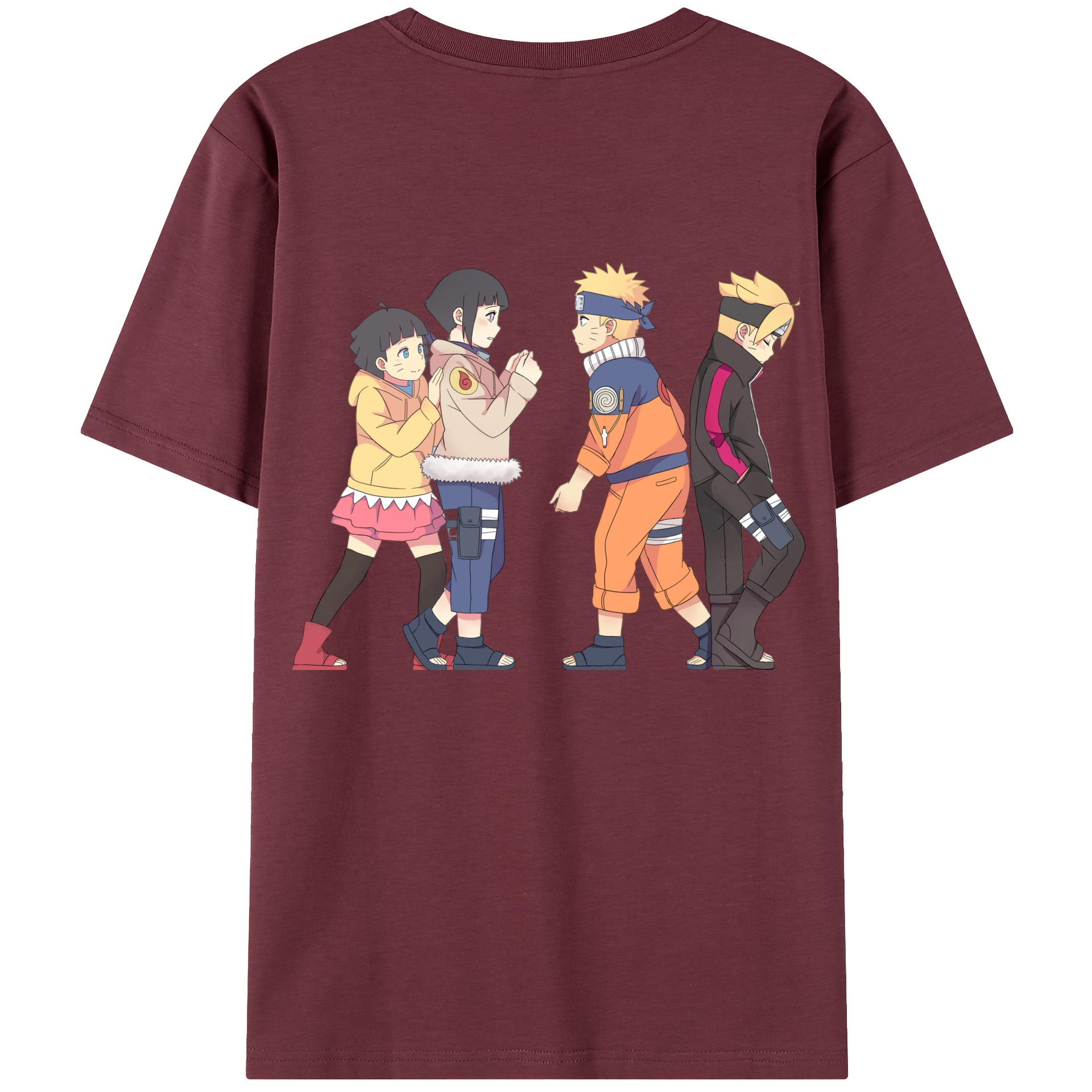 （画像用） NARUTO -ナルト- うずまき ナルト Uzumaki Naruto 綿100％半袖Tシャツ（背面プリント）
